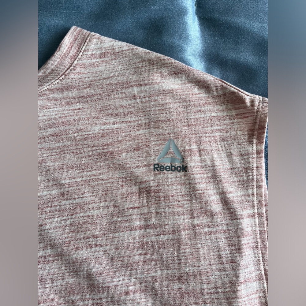 NWOT Reebok Open Back Top - Size M Heathered Pink - Picture 4 of 6
